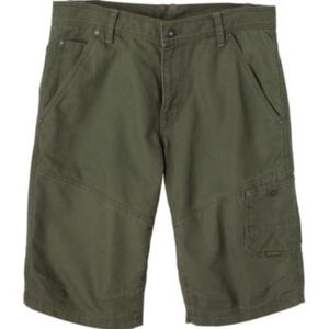 Prana Shorts 34 Mens Organic Cotton Green Cargo Bermuda